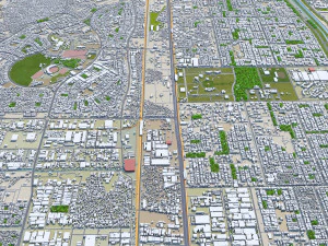 Faridabad city Haryana India 50km 3D Model