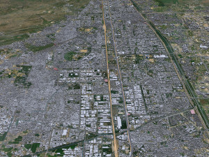 Faridabad city Haryana India 50km 3D Model