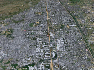 Faridabad city Haryana India 50km 3D Model