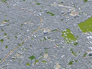 Funabashi city Chiba Japan 30km Modelo 3D