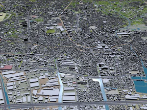 Funabashi city Chiba Japan 30km 3D Model