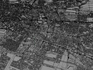 Funabashi city Chiba Japan 30km Modelo 3D