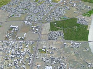 Gandhinagar city Gujarat India 20km 3D Модель