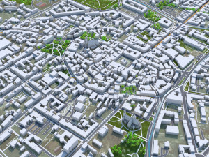 Gliwice city Poland 30km 3D मॉडल
