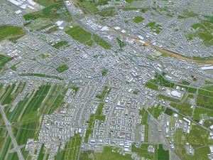 Gliwice city Poland 30km 3D मॉडल