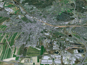 Gliwice city Poland 30km 3D मॉडल