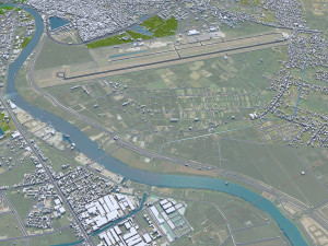 Haiphong city Vietnam 30km Modello 3D
