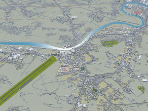 Haiphong city Vietnam 30km Modello 3D