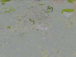 Hebron city West Bank 30km 3D Модель
