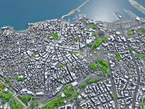 Heraklion city Greece 30km 3D Model