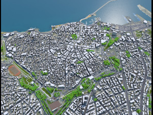 Heraklion city Greece 30km Model 3D