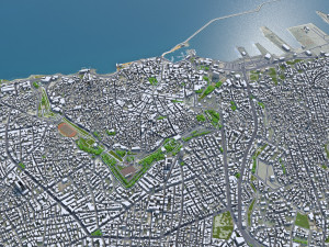 Heraklion city Greece 30km Model 3D
