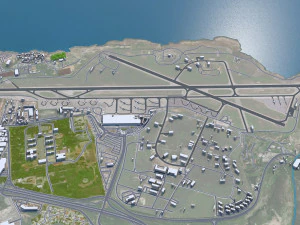 हेराक्लिओन शहर ग्रीस 30 कि.मी 3D मॉडल