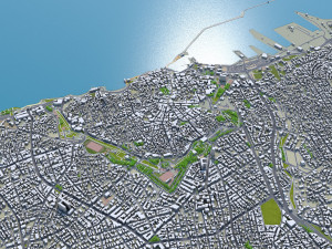 Heraklion city Greece 30km Model 3D