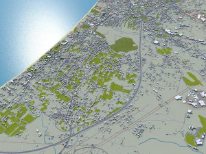 हेराक्लिओन शहर ग्रीस 30 कि.मी 3D मॉडल