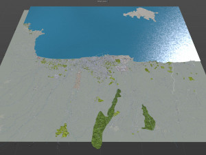 Heraklion city Greece 30km Model 3D
