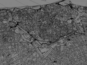 हेराक्लिओन शहर ग्रीस 30 कि.मी 3D मॉडल