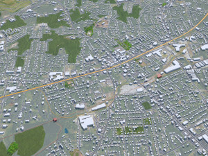 High Point city North Carolina USA 50km Modelo 3D