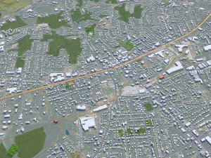 High Point city North Carolina USA 50km 3D Model