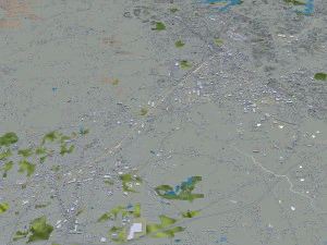 High Point city North Carolina USA 50km 3D Model