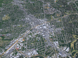 High Point city North Carolina USA 50km Modelo 3D
