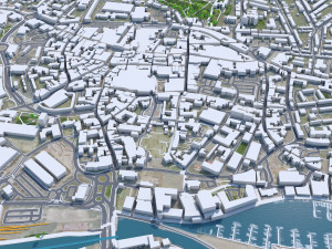 Ipswich city United Kingdom 30km 3Dモデル