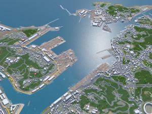 Keelung city Taiwan 20km 3D Model