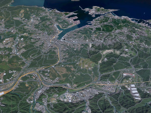Keelung city Taiwan 20km 3D Model
