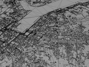 Keelung city Taiwan 20km 3D Model
