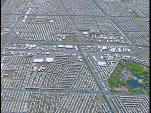 Kenner city Louisiana USA 20km 3D Модель