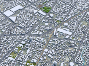 Kermanshah city Iran 50km Modèle 3D