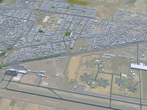 Kermanshah city Iran 50km Modèle 3D