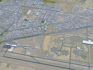 Kermanshah city Iran 50km 3D Model
