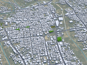 Khamis Mushait city Saudi Arabia 50km Modèle 3D