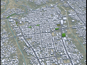 Khamis Mushait city Saudi Arabia 50km 3D Model