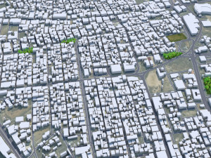 Khamis Mushait city Saudi Arabia 50km 3D Model