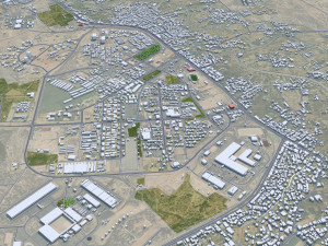 Khamis Mushait city Saudi Arabia 50km 3D Model