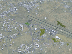 Khamis Mushait city Saudi Arabia 50km 3D Model