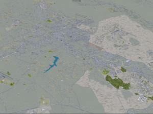 Khamis Mushait city Saudi Arabia 50km 3D Model