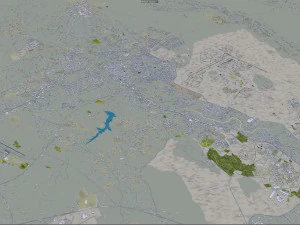 Khamis Mushait city Saudi Arabia 50km 3D Model