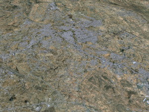 Khamis Mushait city Saudi Arabia 50km 3D Model