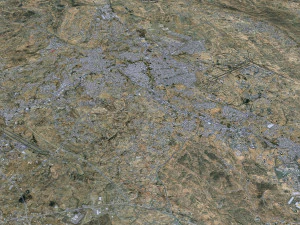 Khamis Mushait city Saudi Arabia 50km 3D Model