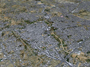 Khamis Mushait city Saudi Arabia 50km 3D Model