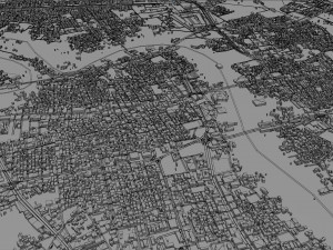 Khamis Mushait city Saudi Arabia 50km 3D Model
