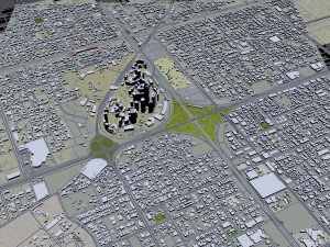 King Abdullah Financial District KAFD Riyadh 5km 3D-Modell