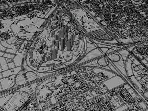 King Abdullah Financial District KAFD Riyadh 5km 3D-Modell