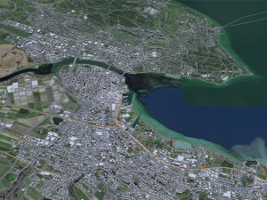Konstanz city Germany 20km 3D Model