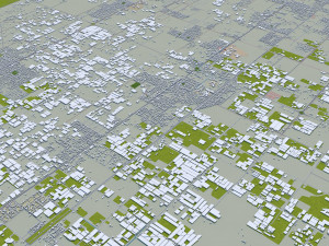 La Plata city Argentina 50km Modello 3D
