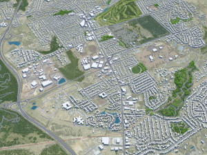 Launceston Tasmania city Australia 30km 3D Model