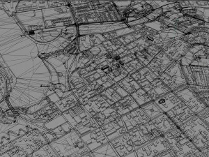 Launceston Tasmania city Australia 30km 3D Model